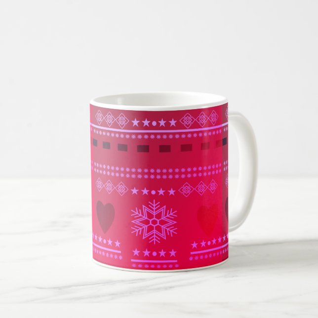 Mug Motif scandinave, style nordique (Devant droit)