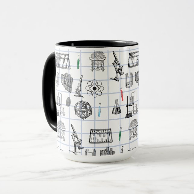 Mug Motif scientifique en chimie scientifique (Devant gauche)