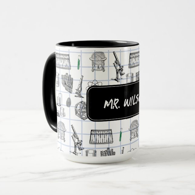Mug Motif scientifique spécialisé en chimie scientifiq (Devant gauche)