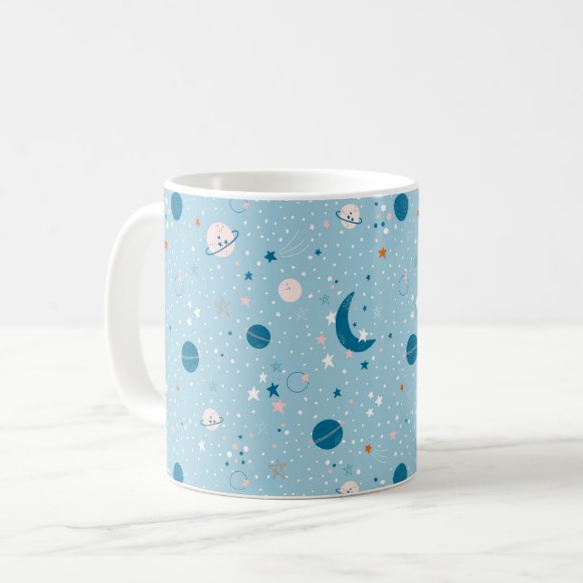 Mug Motif Sky & Space bleu (Devant gauche)