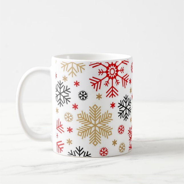 Mug Motif Snowflake (Gauche)