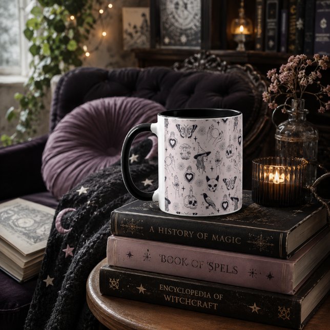 Mug Motif sorcier rose capricieux (Créateur téléchargé)