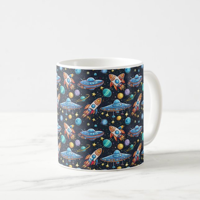 Mug Motif spatial (Devant droit)