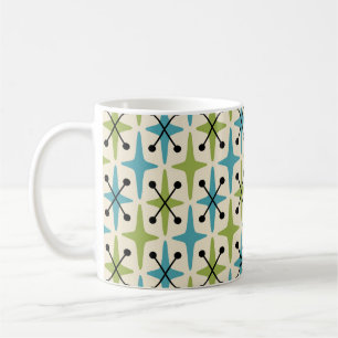 Mug Motif Starburst moderne du milieu du siècle