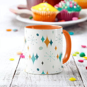 Mug Motif Starburst Moderne du Milieu du Siècle