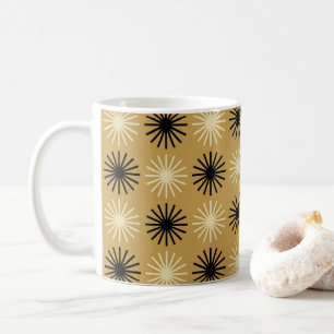 Mug Motif Starburst moderne du milieu du siècle