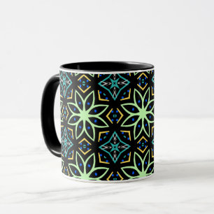 Mug Motif symétrique floral sans joint