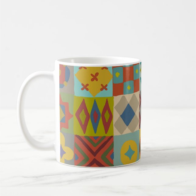 Mug Motif Talavera. Un patchwork indien. Nom turc (Gauche)