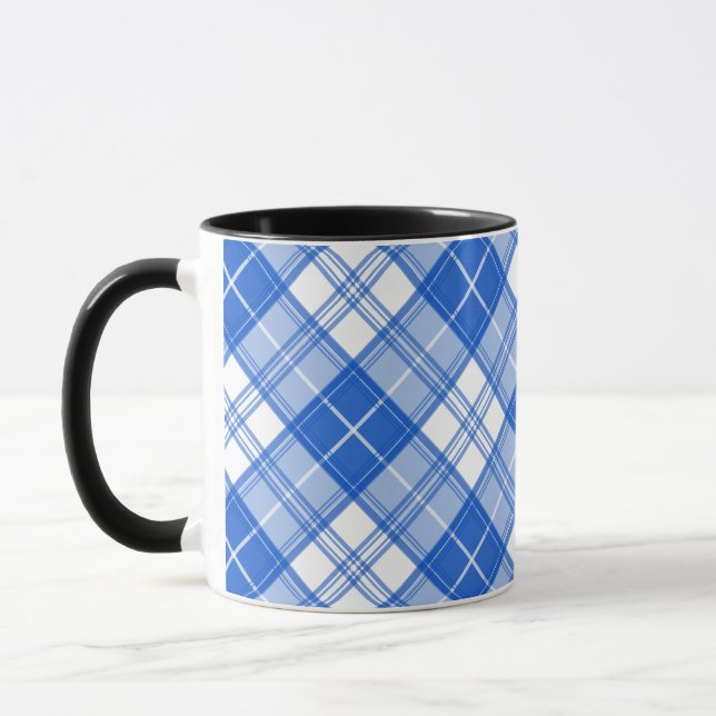 Mug Motif Tartan Brun Blanc yxm0uat9 (Gauche)