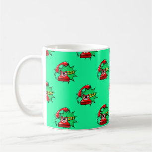 Mug motif téléphonique Abstrait sans faille. Tele créa