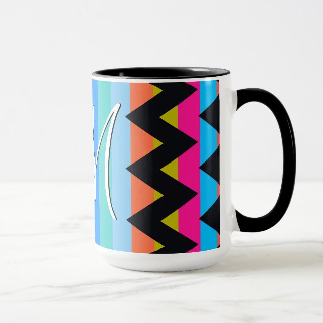 Mug Motif tendance Chevron Stripes #4 (Droite)