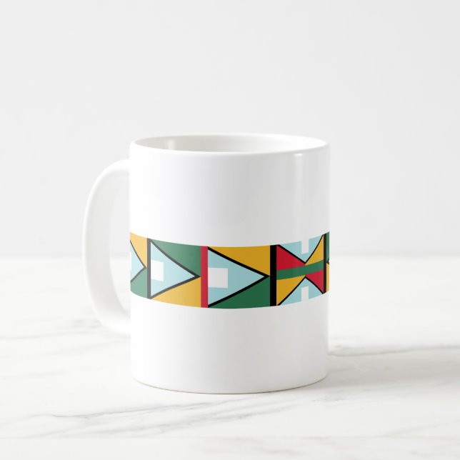 Mug motif textile traditionnel indian-américain (Devant gauche)