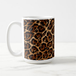 Mug Motif Tigre Cristal Noir & Or