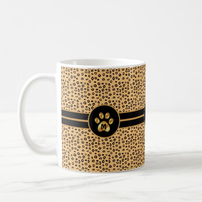 Mug Motif Tigre Moderne & Patte (Gauche)