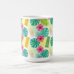 Mug Motif Tiki Hawaïen Tropical pour Mariage Fêtes