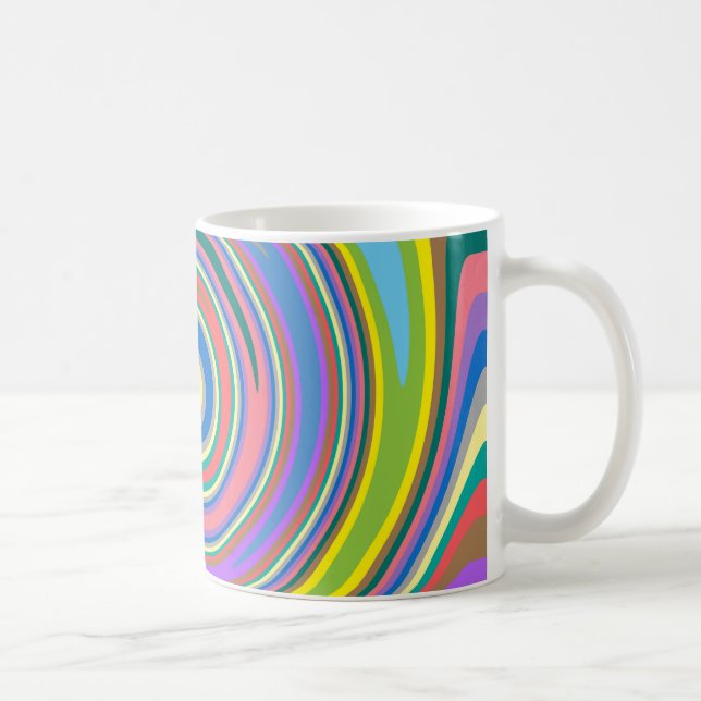 Mug Motif tourbillon arc-en-ciel coloré (Droite)