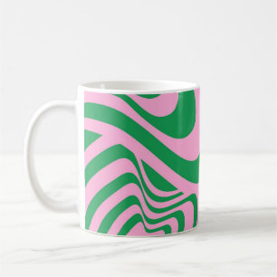 Mug Motif tourbillonnant coloré rétro Y2K groovy