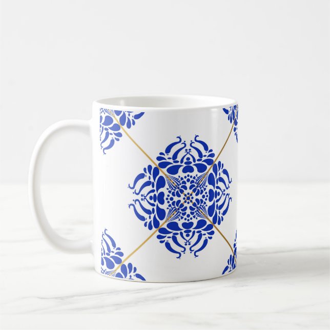 Mug Motif traditionnel espagnol sans couture. Cérami e (Gauche)
