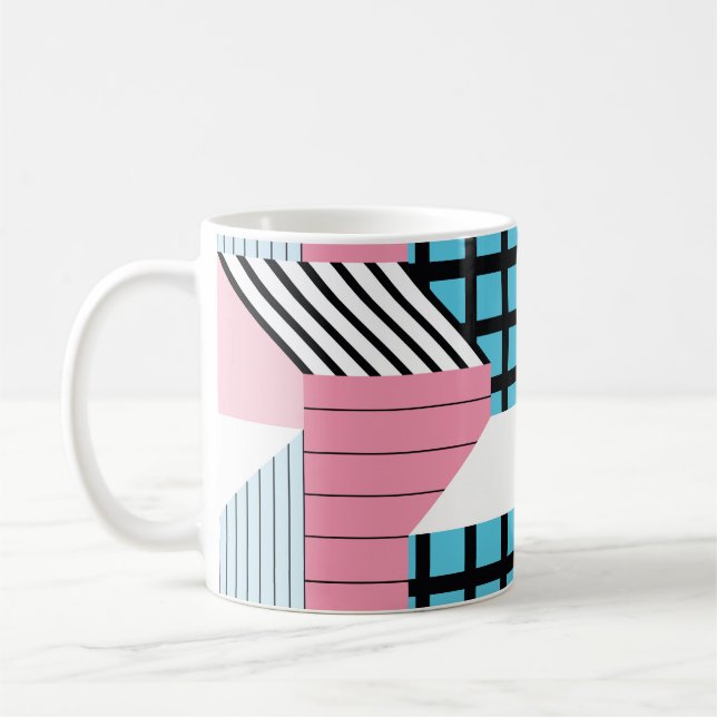 Mug Motif transparent avec formes géométriques abstrai (Gauche)
