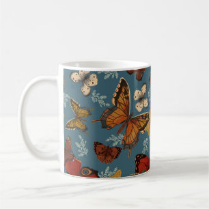 Mug motif transparent bleu papillon