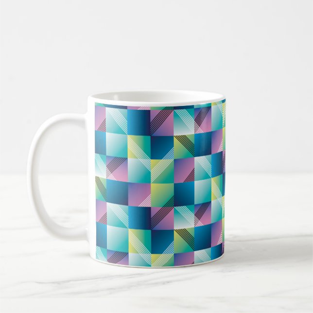 Mug Motif transparent de géométrie Abstraite (Gauche)