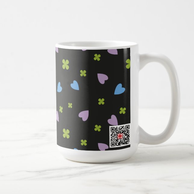 Mug Motif Trèfle et Cœurs (Droite)