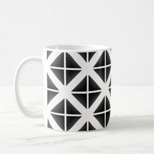 Mug Motif triangle Black Trendy