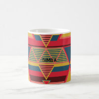 Motif triangle coloré panafricain personnalisé