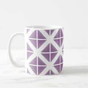 Mug Motif triangle tendance violet