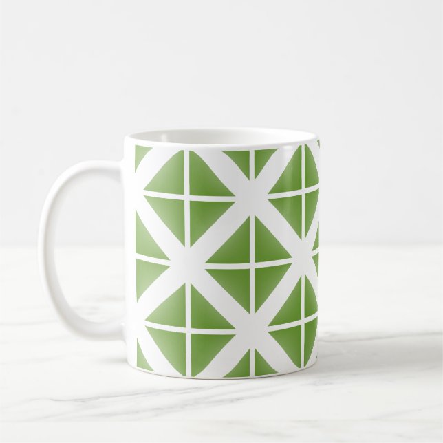 Mug Motif triangle vert tendance (Gauche)