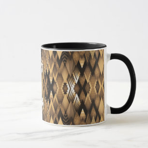 MUG MOTIF TRIANGULAIRE RUSTIQUE TRIBAL