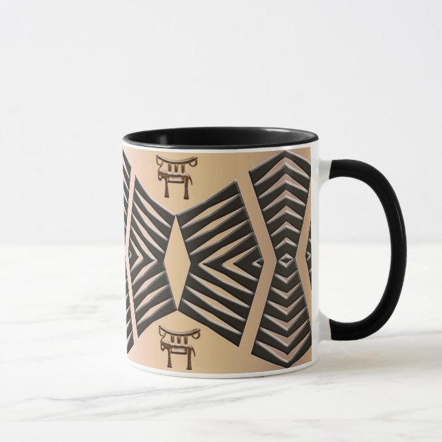 Mug motif tribal africain ethnique (Droite)
