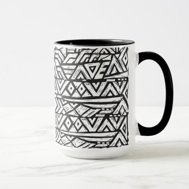 Mug Motif tribal Artsy inspiré (Droite)