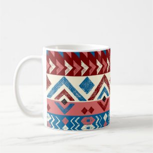 Mug Motif tribal coloré tiré à la main