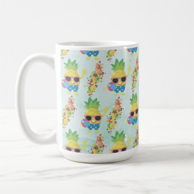 Mug Motif Tropical amusant (Gauche)