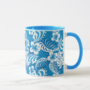 Mug Motif tropical de ketmie