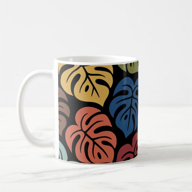 Mug Motif tropical Monstera (Gauche)