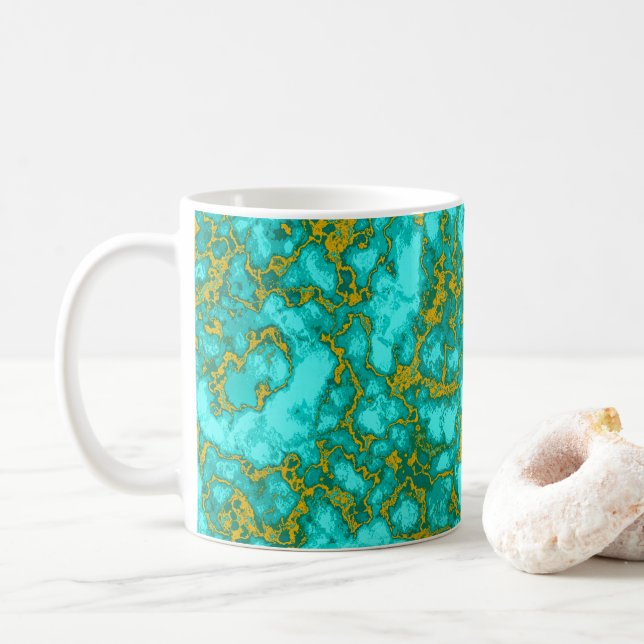 Mug Motif turquoise (Avec donut)