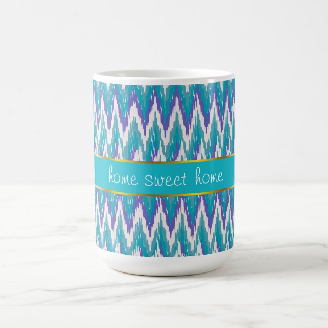 Mug motif turquoise et Amethyst iKat ZigZag (Centre)