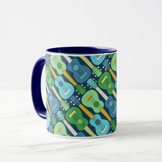 Mug Motif Ukulele vertical (Devant gauche)