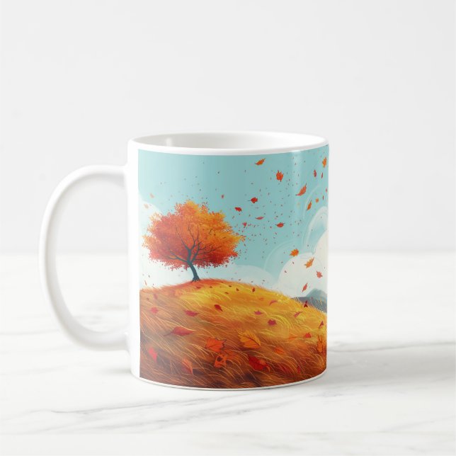 Mug Motif unique, automne (Gauche)