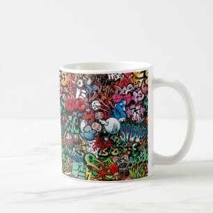 Mug Motif urbain de caractères de graffiti d'art de