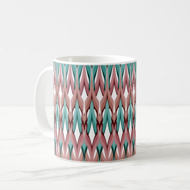 Mug Motif vague mode multicolore rétro (Devant gauche)