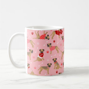 Mug Motif Valentine Border Terrier