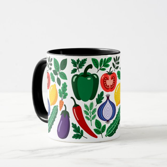 Mug Motif végétal (Devant gauche)
