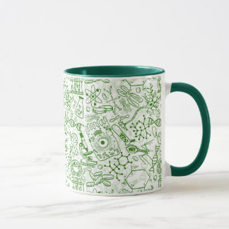 Mug Motif vert de biologie