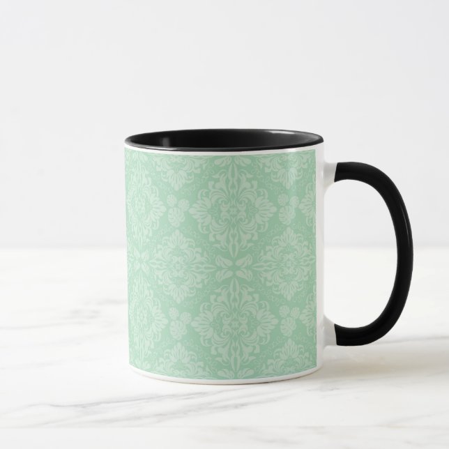 Mug Motif vert de damassé (Droite)