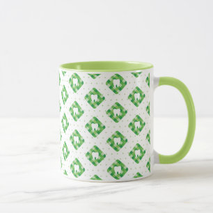 Mug Motif vert de dent de plaid