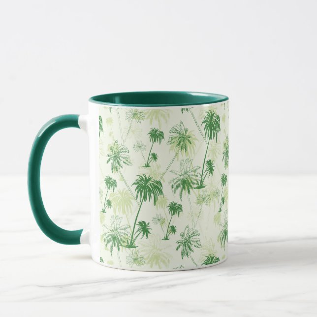 Mug Motif vert de palmier (Gauche)