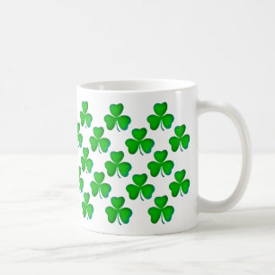 Mug Motif vert de shamrocks